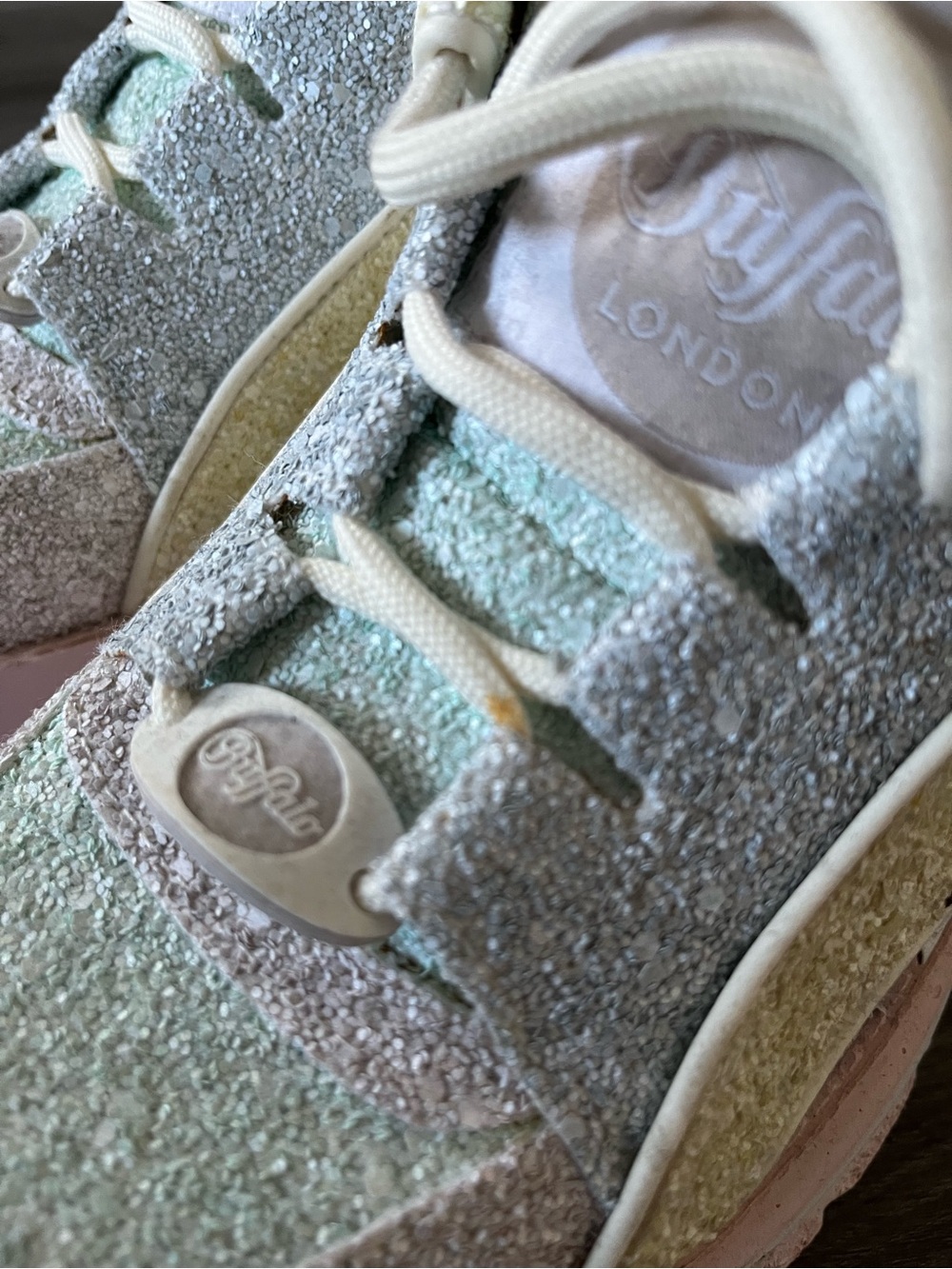 Buffalo London 1339-14 2.0 Pastel Multi Glitter Sneakers – EU 39 / US8 - Picture 2 of 2